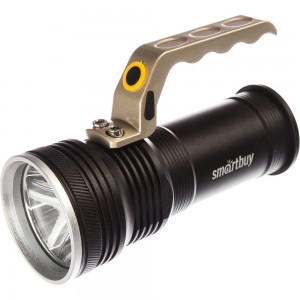 Аккумуляторный светодиодный фонарь Smartbuy CREE T6 10Вт, металлический с ручкой, IP54 SBF-30-H
