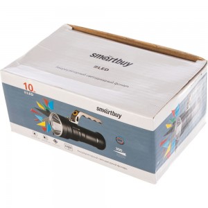 Аккумуляторный светодиодный фонарь Smartbuy CREE T6 10Вт, металлический с ручкой, IP54 SBF-30-H