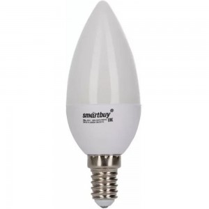 Светодиодная лампа Smartbuy LED C37-05W/3000/E14 SBL-C37-05-30K-E14