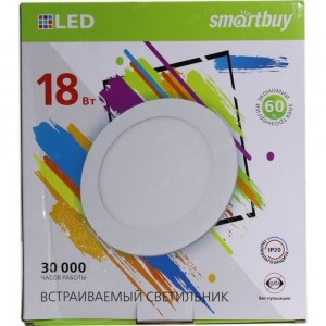Встраиваемый светильник Smartbuy LED DL 18w, 4000K, IP20 SBL-DL-18-4K