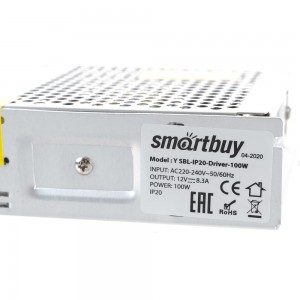Драйвер для LED ленты Smartbuy LED, IP20-100W SBL-IP20-Driver-100W