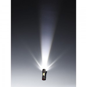 Светодиодный алюминиевый фонарь Smartbuy 3Вт LED+ 3 Вт COB, AA, черный SBF-104