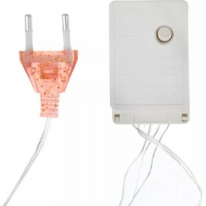 Электрическая гирлянда Сноубум вьюн 9м, 100 LED, мультицвет, 8 режимов, ПВХ, прозрачный, 220В 384-022