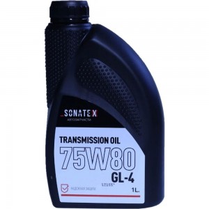 Трансмиссионное масло Sonatex 75W80 GL-4+ Renault Gearbox, 1 л 102715