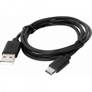 Кабель SONNEN USB2.0-Type-C 1м медь для передачи данных и зарядки черный 513117