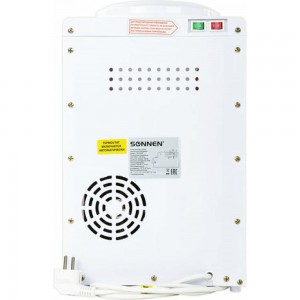 Кулер для воды SONNEN TSE-02WP, настольный, нагрев/охлаждение электронное, 2 крана, белый 455622