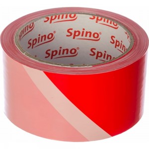 Сигнальная лента SPINO 50ммx100м красно-белая PE 78050