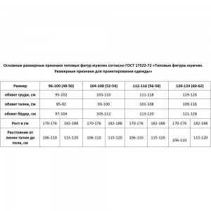 Утепленный костюм СПРУТ ОРИОН темно-синий/васильковый, р. 56-58 (112-116), рост 182-188 128258