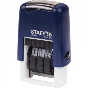 Датер-мини STAFF Printer 7810 BANK месяц цифрами, оттиск 22x4 мм 237433