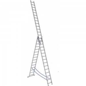 Универсальная усиленная трехсекционная лестница STAIRS 15 ступеней ТТ-01-00613