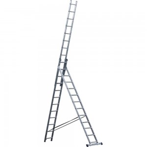 Универсальная трехсекционная лестница STAIRS 12 ступеней ТТ-01-00607