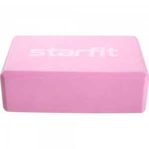 Блок для йоги Starfit YB-200 EVA, 8 см, 115 г, 22.5x15 см, розовый пастель УТ-00018924