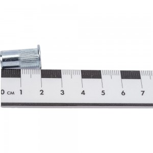 Резьбовая заклепка STARFIX М6 цилиндрический бортик, белый цинк, 10 шт. SMZ1-48529-10