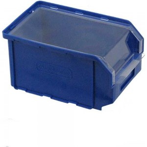 Пластиковый ящик с прозрачной крышкой СТАРКИТ 3,8 л, синий CК2-B