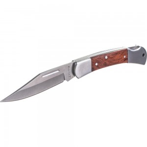 Складной нож STAYER с деревянными вставками средний 47620-1_z01