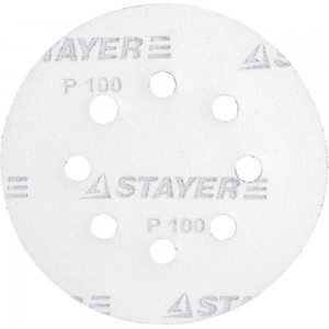 Круг шлифовальный (125 мм; Р100; 5 шт.) STAYER 35452-125-100