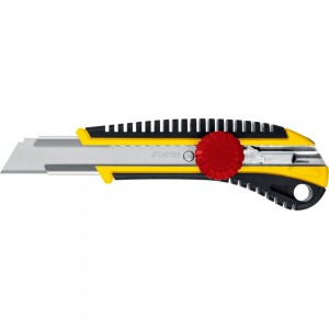 Нож с винтовым фиксатором Stayer KS-18 сегментированные лезвия 18 мм 09161_z01