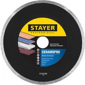 Диск алмазный отрезной по керамической плитке CERAMOPRO Professional (200х25.4 мм) Stayer 3665-200_z02