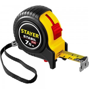 Профессиональная рулетка с двухсторонней шкалой STAYER Stabil 7.5мх25мм 34131-075_z02