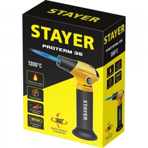 Автономная портативная газовая горелка STAYER ProTerm 35 с пьезоподжигом, 1300С 55522