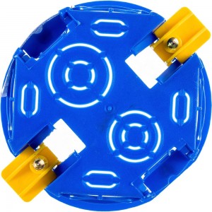 Подрозетник с лапками для полых стен STEKKER синий, EBX20-02-2 A3A647-001 39294