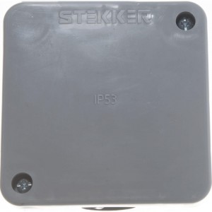 Разветвительная коробка Stekker EBX10-34-44 IP53, 4 ввода, светло-серая КЭМ 3-10-4 П 39251