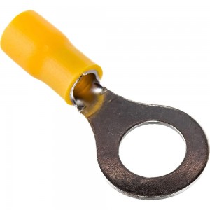 Кольцевой изолированный наконечник STEKKER М8 4-6 - 0,6 мм, желтый 39423