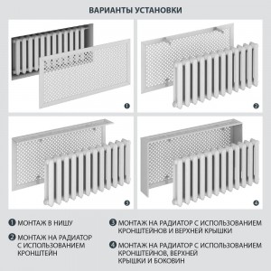 Экран для радиатора Стильный Дом Глория v547503