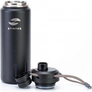 Термобутылка Stinger 0.71 литра, черная HD-710-46CB