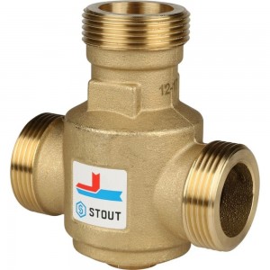 Термостатический смесительный клапан STOUT G 1 1/4 НР, 60°С, SVM-0030-325506