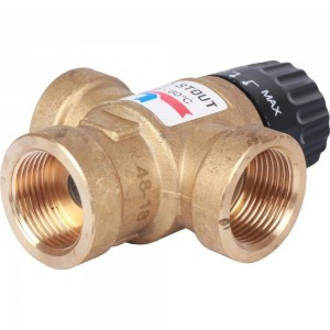Термостатический смесительный клапан STOUT 3/4 ВР, 35-60°С, KV 1.6 SVM-0110-166020