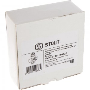 Термостатический смесительный клапан STOUT 1 SVM-0120-166025
