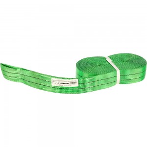Строительная лента с петлей (6т, 15м, 60мм, зеленая) СТРОП-ПРО SP05112