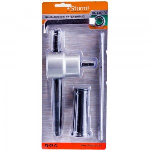 Насадка-ножницы на дрель для резки листового металла до 1.8 мм удлиненная Sturm 1074-02-06