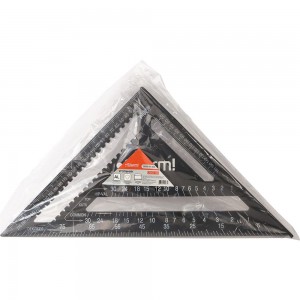 Угольник Sturm 300мм, алюминиевый сплав, чёрная оксидация, белая шкала, 2020-07-300