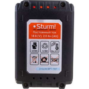 Аккумулятор 1BatterySystem (18 В; 2 Ач) Sturm SBP1802