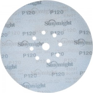 Круг шлифовальный на бумаге B322 (225 мм; 9 отверстий; Р120) SUNMIGHT 7930091773077