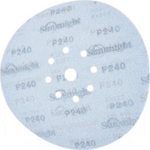 Круг шлифовальный на бумаге B322 (225 мм; 9 отверстий; Р240) SUNMIGHT 7930091773121