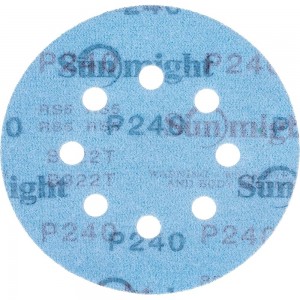 Круг шлифовальный на бумаге B322 (125 мм; 8 отверстий; Р240) SUNMIGHT 7930091772711