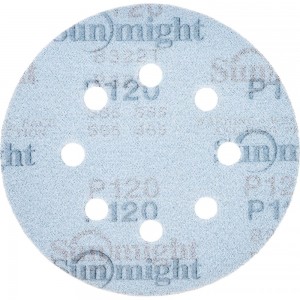 Круг шлифовальный на бумаге B322 (125 мм; 8 отверстий; Р120) SUNMIGHT 7930091772674