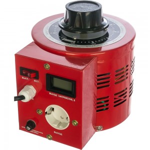 Лабораторный автотрансформатор SUNTEK ЛАТР 1000ВА RED диапазон 0-300 Вольт, 4А SK2.2_LTR1000RED