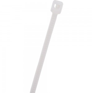 Нейлоновая стяжка SUPRLAN 2x100 мм, белая, 100 шт. 06-1001