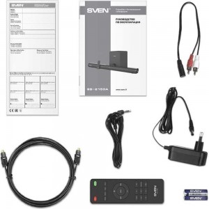 Саундбар SVEN SB-2150A черный, 180 Вт, USB, HDMI, ПДУ, Optical, Bluetooth, дисплей, беспроводной сабвуфер SV-019556