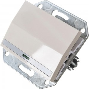 Одноклавишный выключатель с индикатором Светозар_ ЭФФЕКТ, SV-54431-B