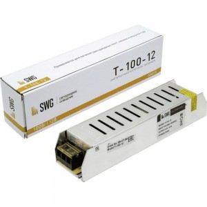 Компактный узкий блок питания SWG 100W, 12V, T-100-12 00000000273