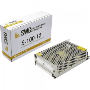 Блок питания SWG S-100-12, сетка, 100 W, 12V 00000000105