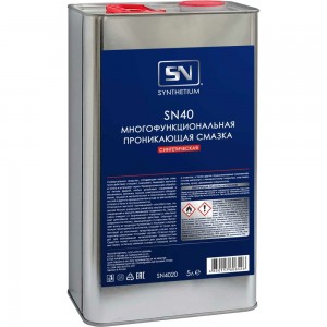Многофункциональная проникающая смазка SYNTHETIUM Sn40 канистра 5 л SN4020