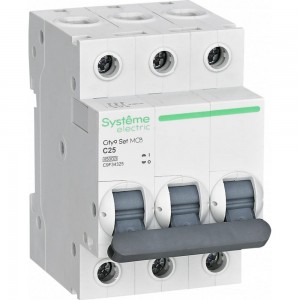 Автоматический выключатель Systeme Electric City9 set ав с 25а 3p 4.5ka 400в C9F34325