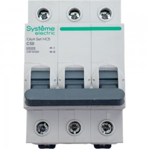 Автоматический выключатель Systeme Electric City9 set ав с 50а 3p 4.5ka 400в C9F34350