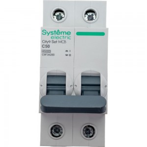Автоматический выключатель Systeme Electric City9 set ав с 50а 2p 4.5ka 230в C9F34250